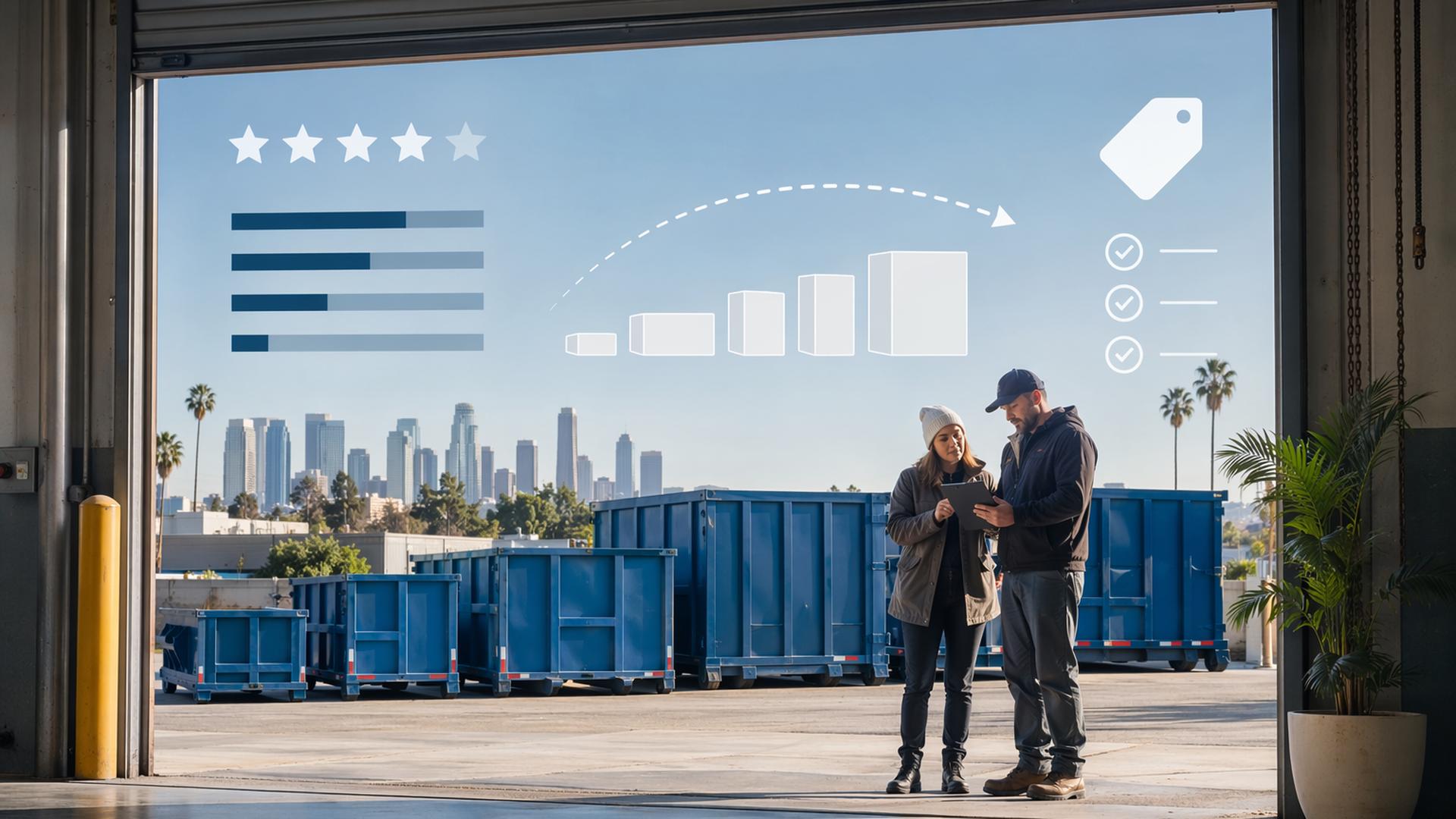 10 Best Los Angeles Roll Off Dumpster Rental The Green Dumpster Bins N Bins 365 Disposal Waste Management WM and Top Alternatives